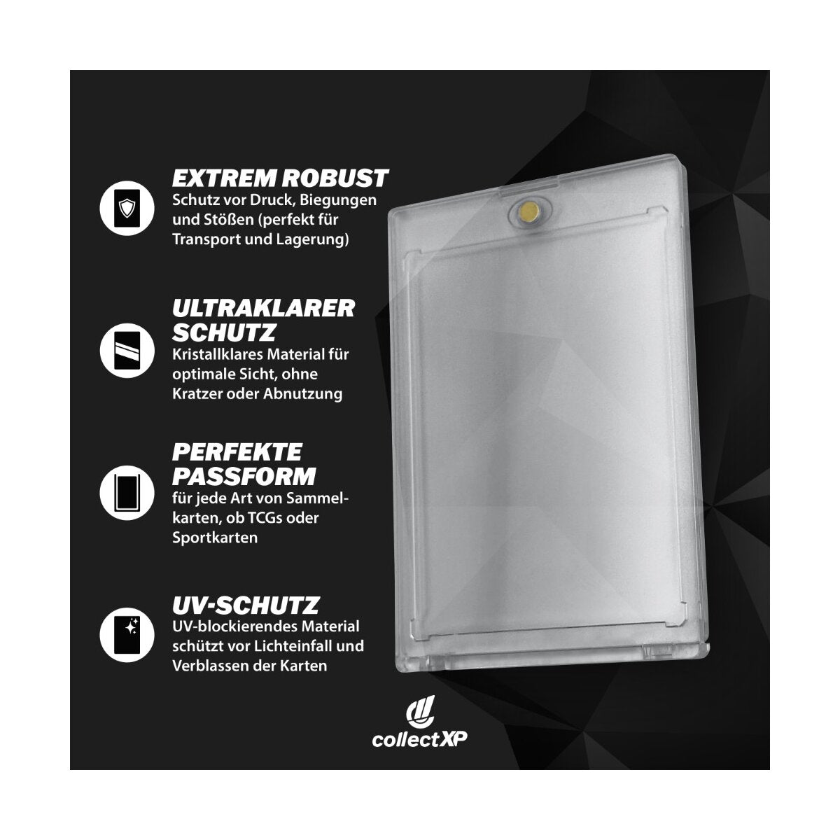 CollectXP Premium Magnetic Pokemon etc Card Holder (35 pt)