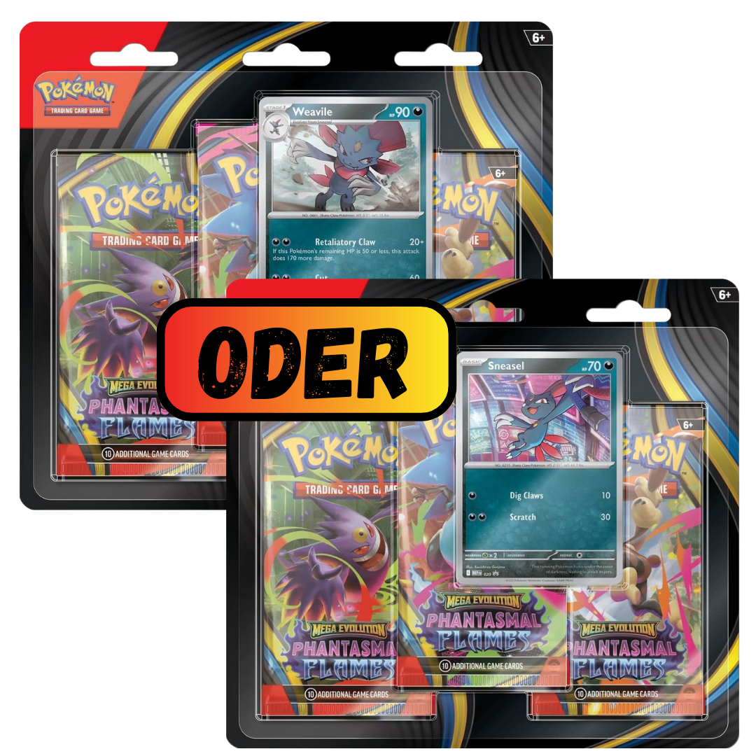 Pokemon Mega Entwicklung - Fatale Flammen 3er Blister / 2 Varianten Deutsch