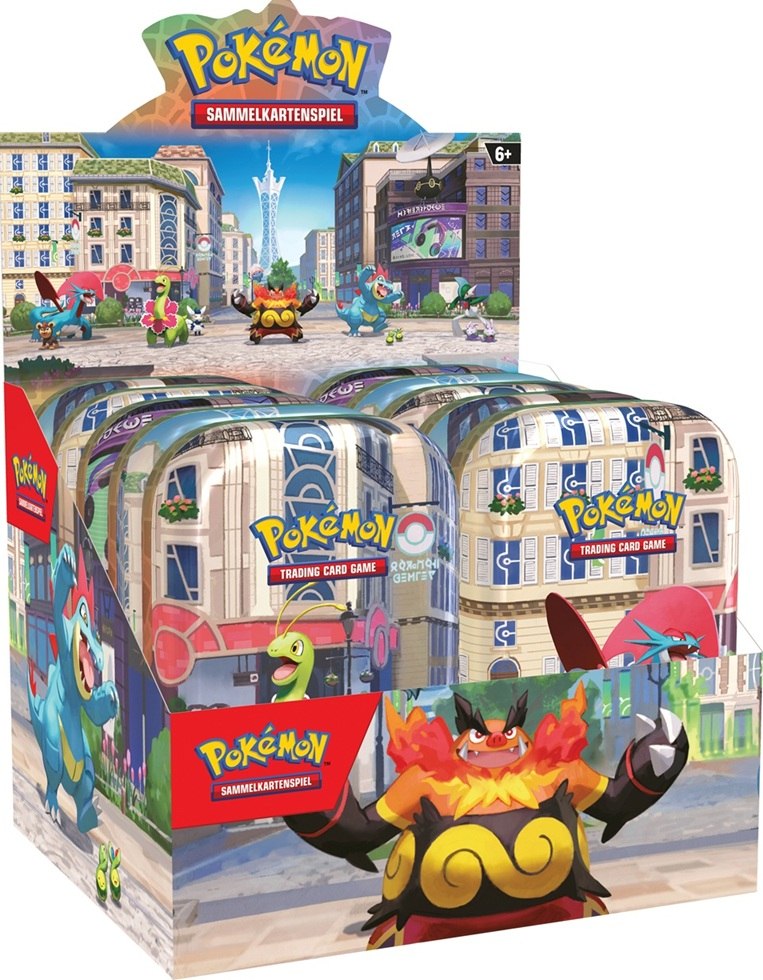 Pokemon Illumina City Mini-Tin Display - Deutsch