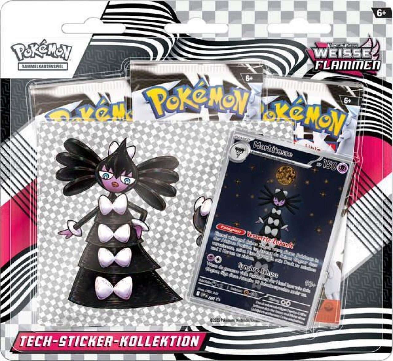 Weiße Flammen (KP10.5) - Tech-Sticker-Kollektion