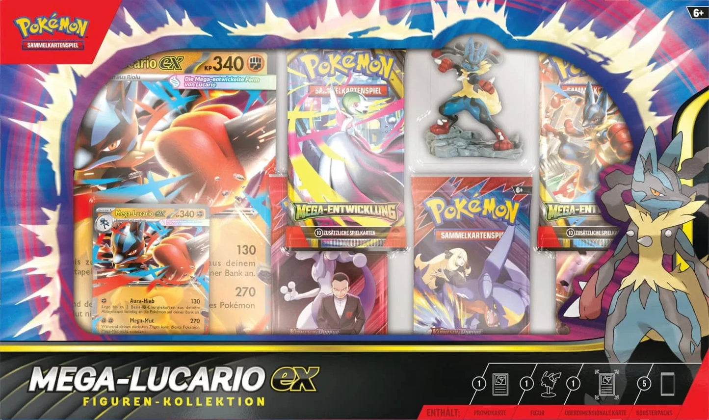 DE Pokémon Mega-Lucario ex Figuren-Kollektion