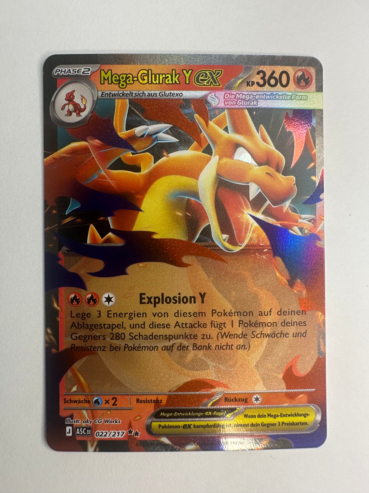 Mega Glurak Y ex (ASC 022) Erhabene Helden