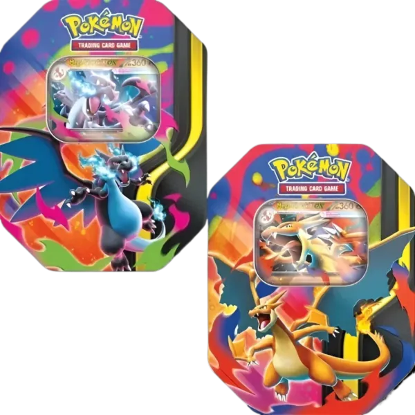 DE Erhabene helden TTB + Mega Glurak X + Y EX tin Bundle