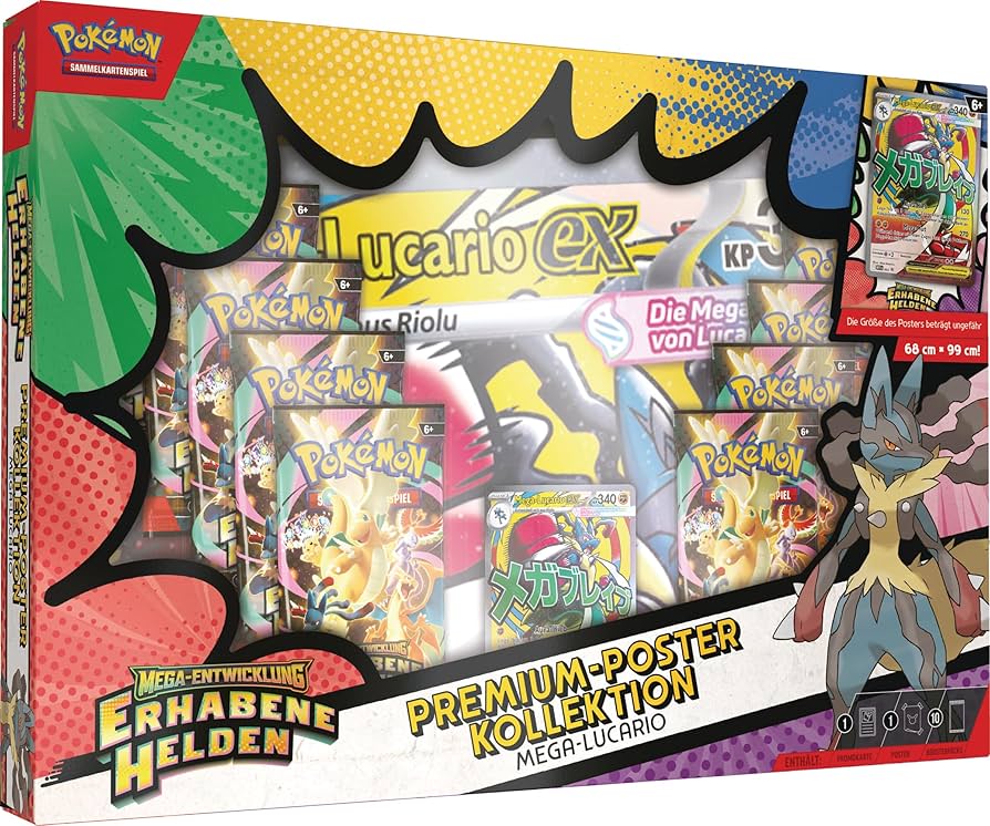 Erhabene Helden: Mega Lucario Premium Poster Kollektion