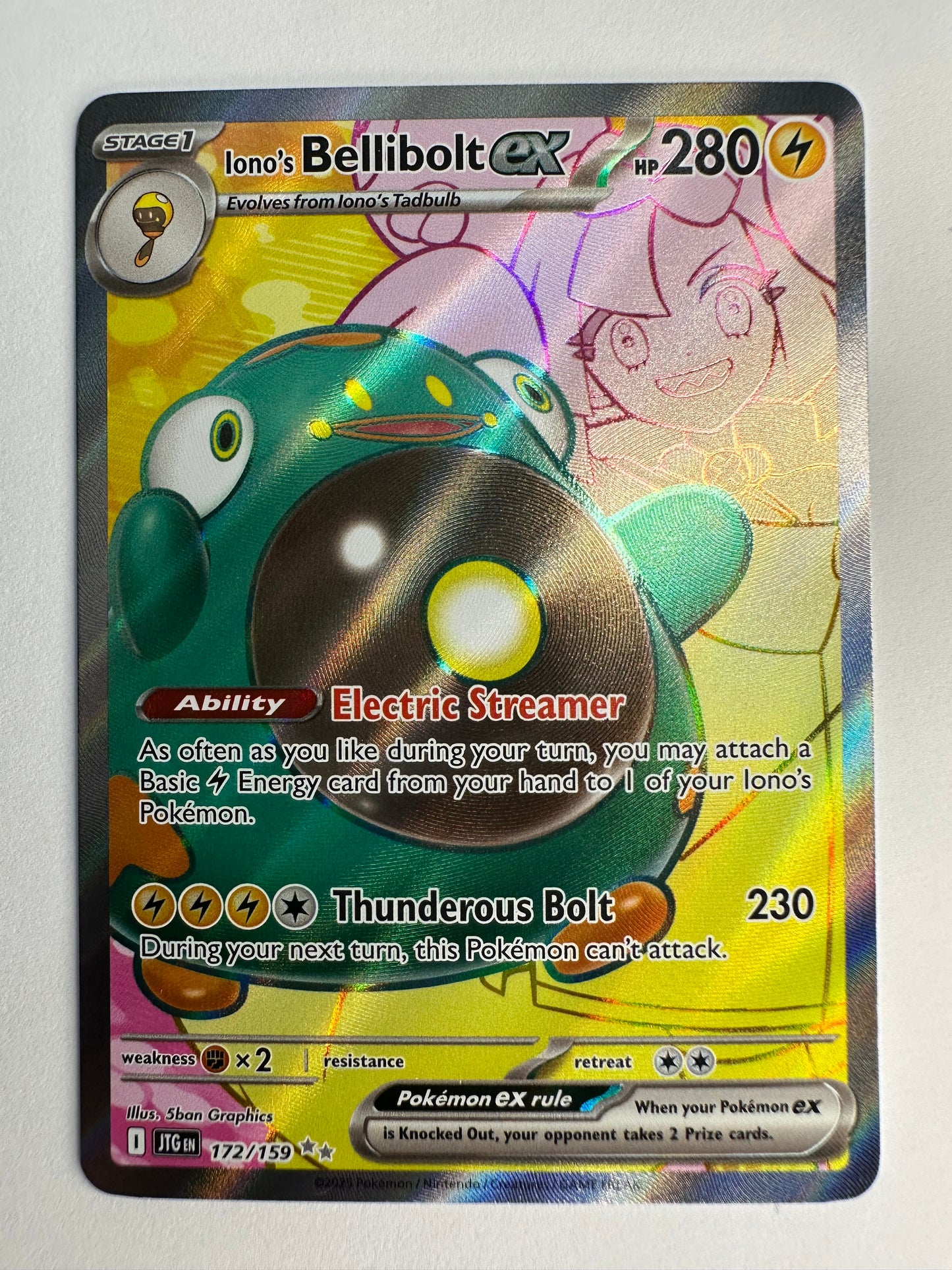 ENG - Iono's Bellibolt ex (JTG 172) Journey Together