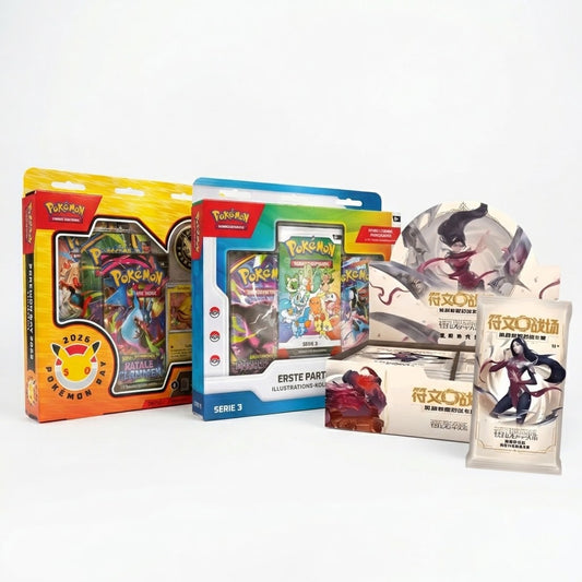 (Deutsch) Pokemon X CHI Riftbound Bundle: Partner Kollektion Serie 3 , Pokemon Day Kollektion, Riftbound - League of Legends. Spiritforged Jumbo Booster Display