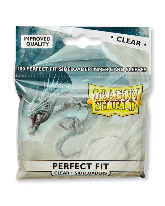 Dragon Shield - Standard Perfect Fit Sleeves: Clear [Sideloaders] (100 Sleeves)