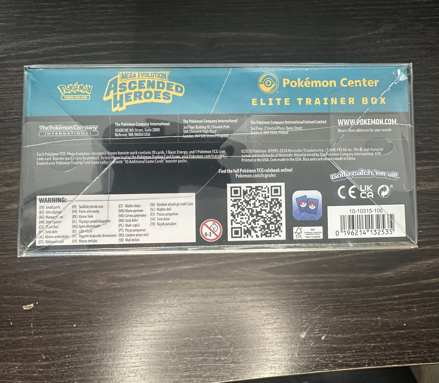 Joker-Games Premium TTB/ETB Pokemon Top Trainer PET-Schutzhülle 0,4mm dicker Schutz