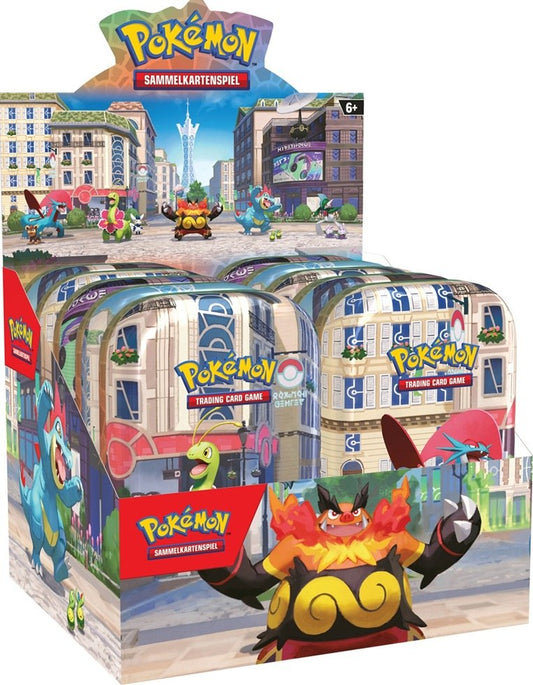Pokemon Illumina City Mini-Tin Display - Deutsch