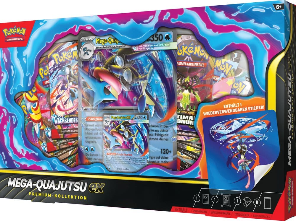 Pokémon TCG Premium-Kollektion Mega Quajutsu EX - Deutsch