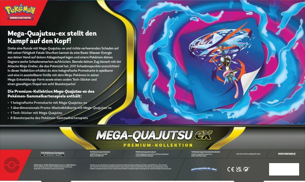 Pokémon TCG Premium-Kollektion Mega Quajutsu EX - Deutsch