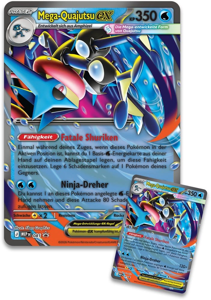 Pokémon TCG Premium-Kollektion Mega Quajutsu EX - Deutsch